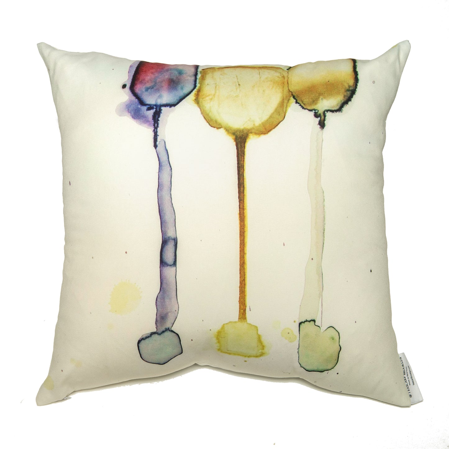 Cheers Trio Square Tea-Printed Pillow Cover - Teascarf Brooklyn