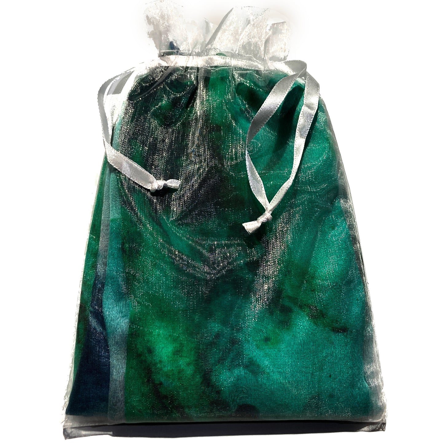 Oversize Peacock Green Silk Scarf