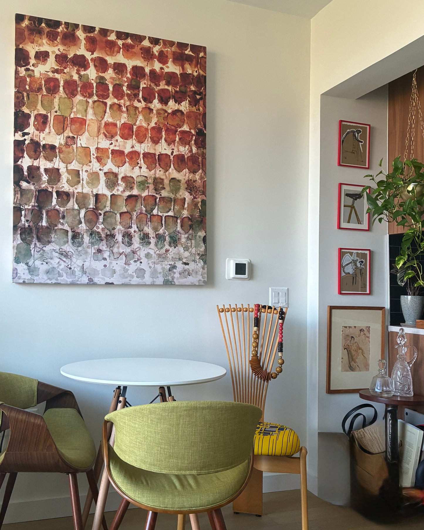 Wall Art Tea-Printed with 100 Rose-Hips Teabags 40x50" - Teascarf Brooklyn