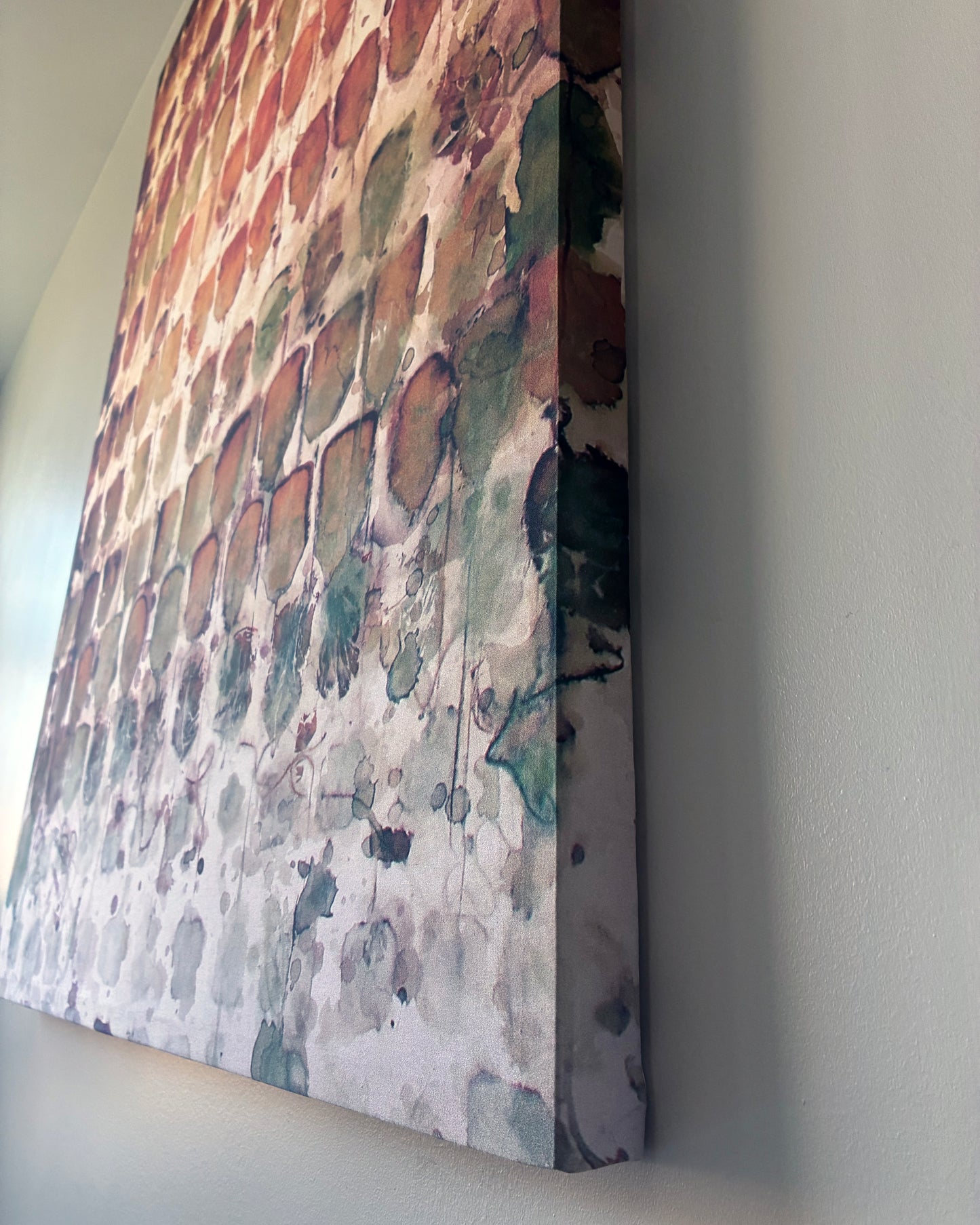Wall Art Tea-Printed with 100 Rose-Hips Teabags 40x50" - Teascarf Brooklyn