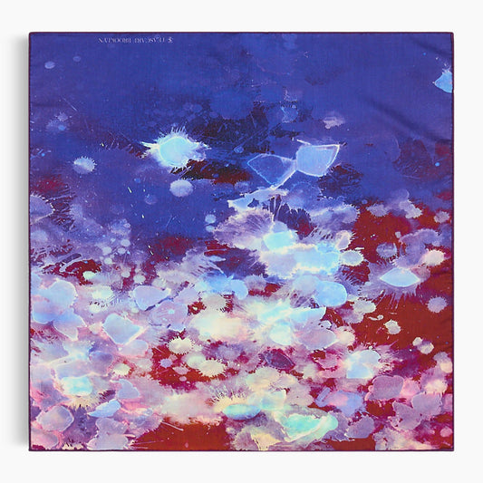 Purple Rain — Silk-Wool 24" - Teascarf Brooklyn