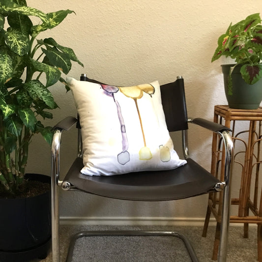 Cheers Trio Square Tea-Printed Pillow Cover - Teascarf Brooklyn