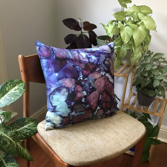 Garnet Square Tea-Printed Pillow Cover - Teascarf Brooklyn