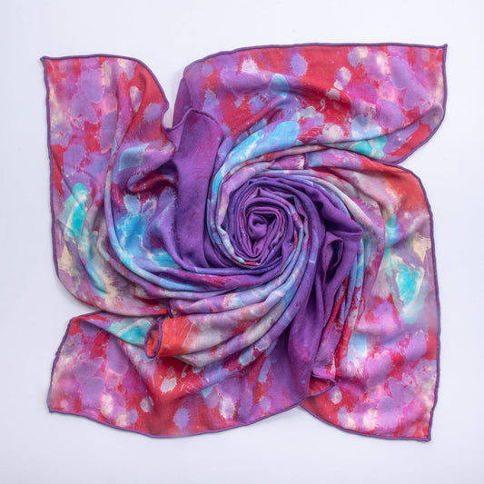 Tea-printed silk scarf — how much to spend on a silk scarf, Teascarf Brooklyn