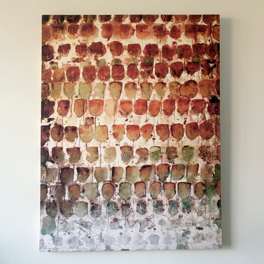 Wall Art With 100 Rose-Hips Teabags 40x50"