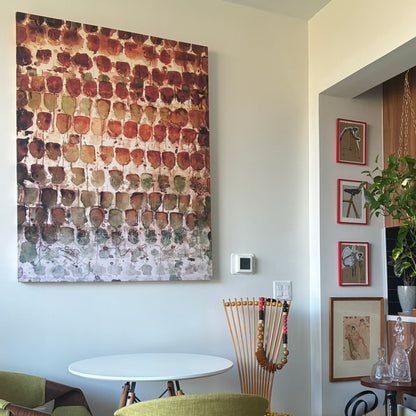 Wall Art With 100 Rose-Hips Teabags 40x50"