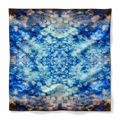 Blue Dream — Silk Chiffon Art Scarf (52")