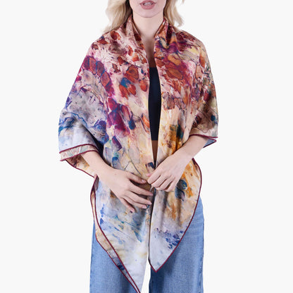 Rare Earth — Silk-Wool Art Scarf (52”)