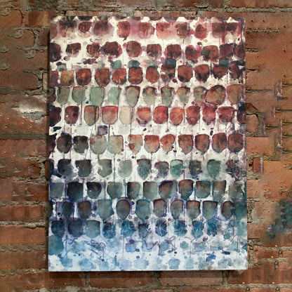 Wall Art Tea-Printed With 100 Rose Hips Tea Bags - Teascarf Brooklyn