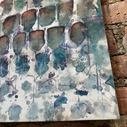 Wall Art Tea-Printed With 100 Rose Hips Tea Bags - Teascarf Brooklyn