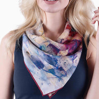 Rare Earth Silk/Wool Small Square Scarf (Silk-Wool Blend, 26" x 26")