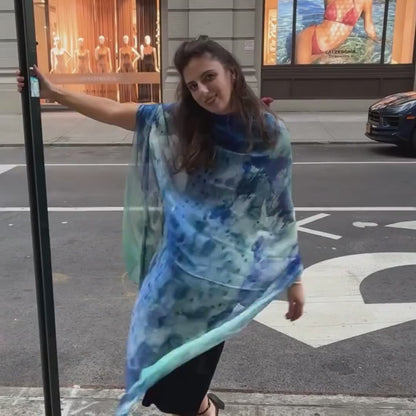 Clear Blue — Silk Chiffon 52"