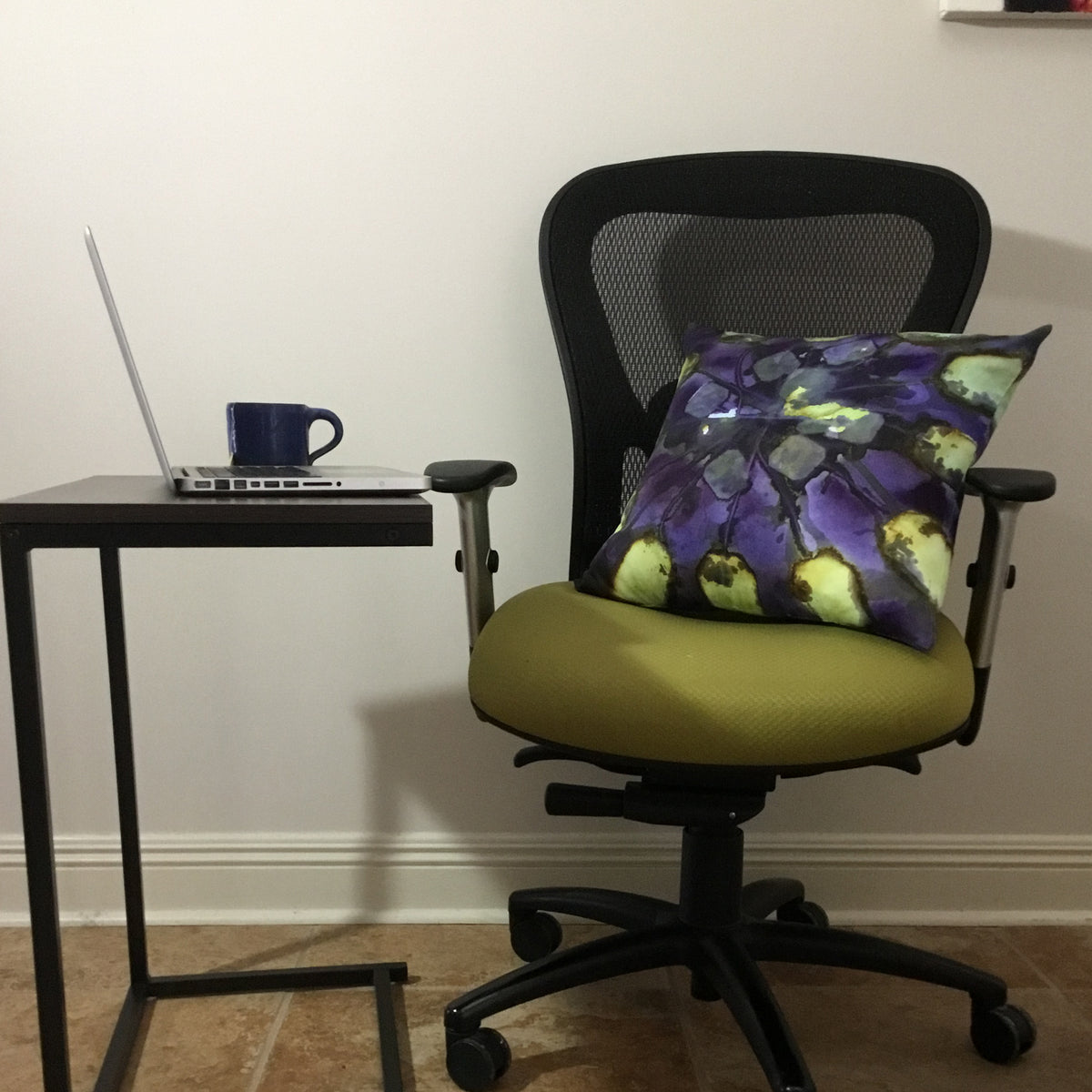 Radiant Purple Square Tea-Printed Pillow Cover - Teascarf Brooklyn