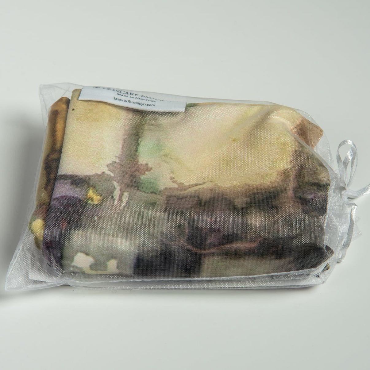 Soft Citrine Square Tea-Printed Pillow Cover - Teascarf Brooklyn